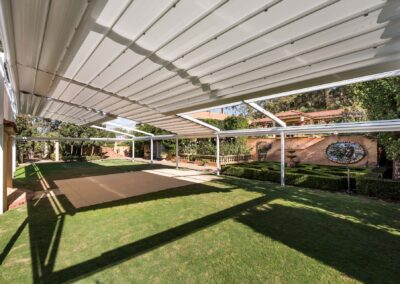 custom retractable roof Perth home
