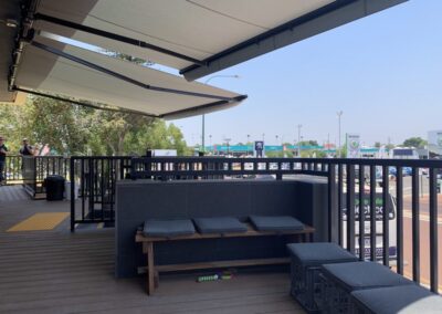 waterproof retractable roof