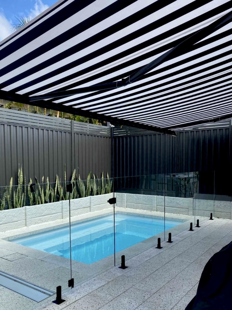 Folding arm awning installation Perth